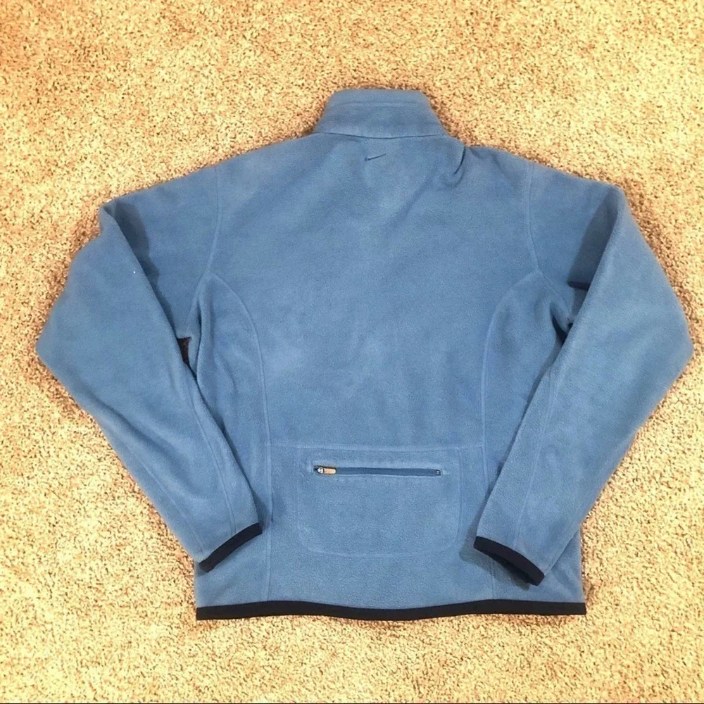 Nike Therma Fit Full Zip Mock Neck Fleece Blue Small
